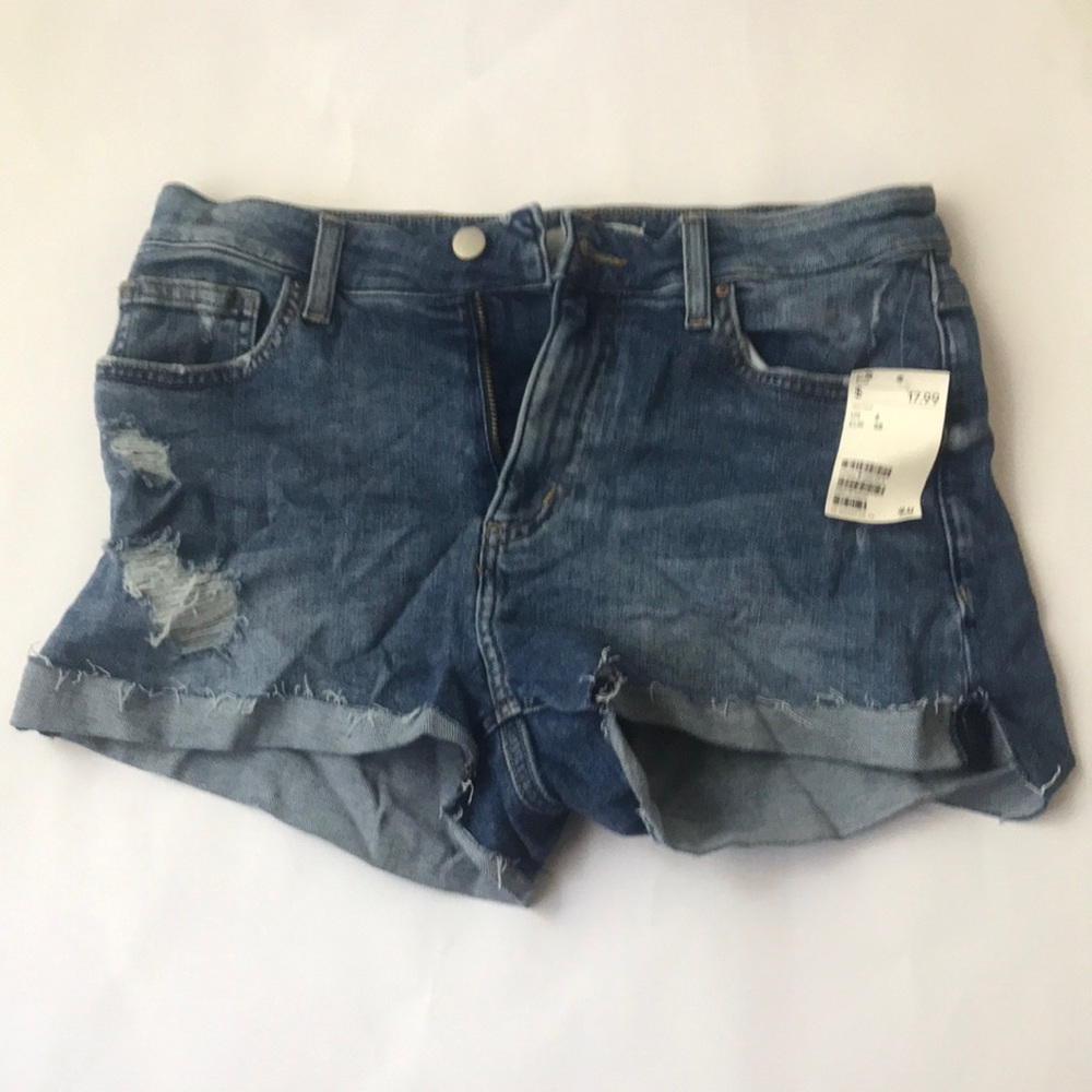 H&M jean shorts size 6 NWT